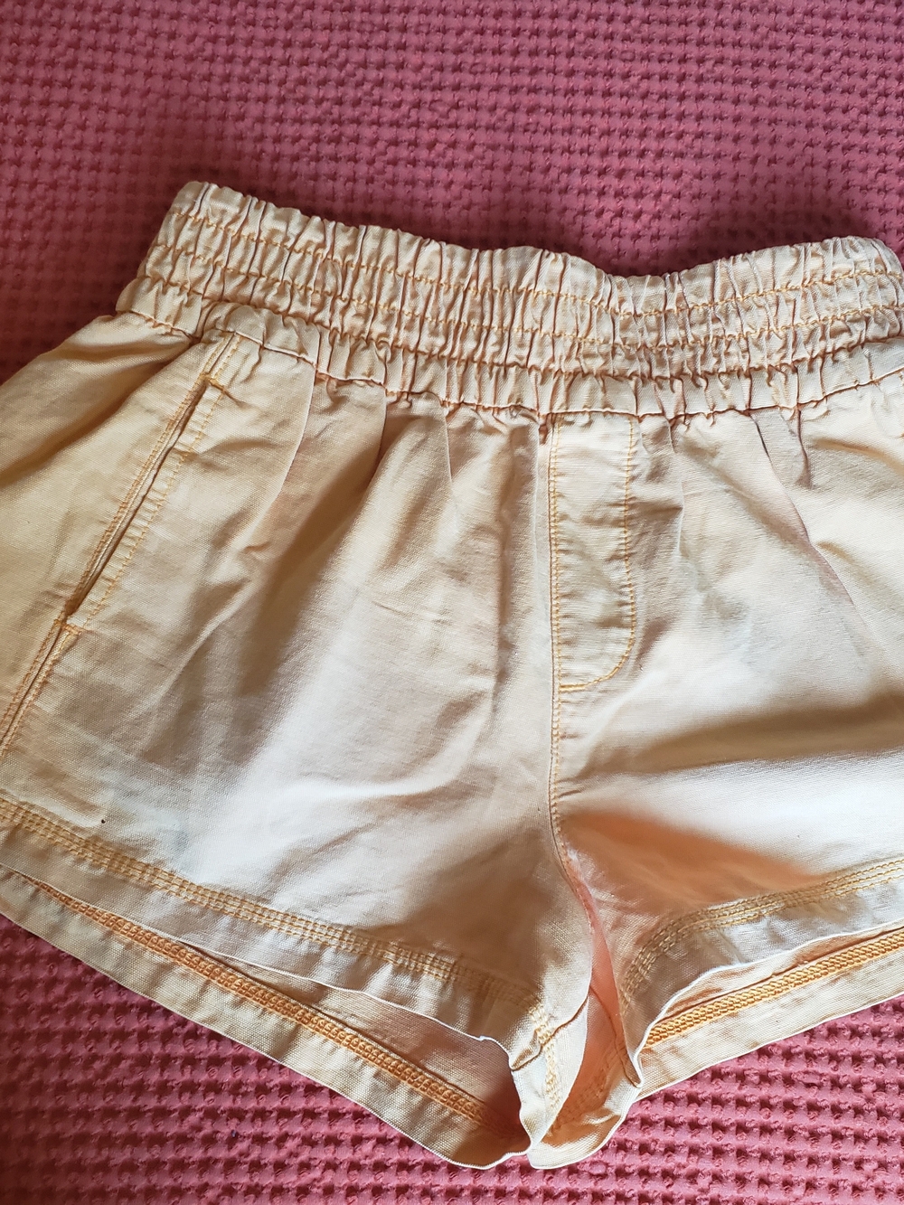 aerie orange Elastic-Waist Shorts